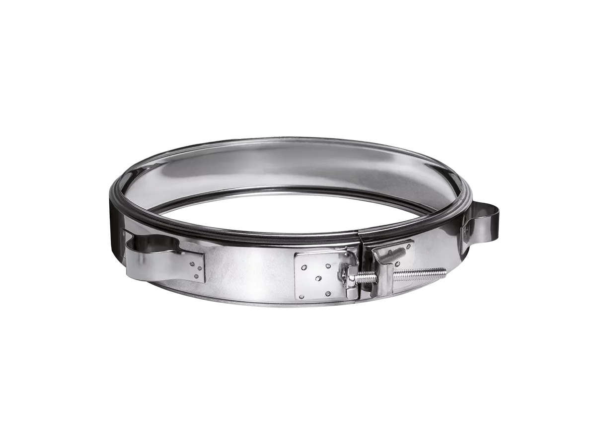 Хомут обжимной под растяжку Ferrum (430/0,5 мм) D197 (для сэндвича)