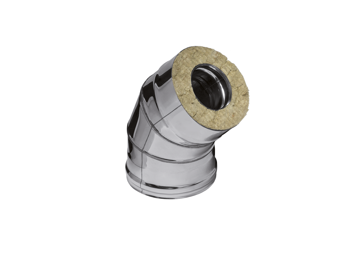 Сэндвич-колено 135 гр. Ferrum (430/0,8 мм +нерж.) D150x250