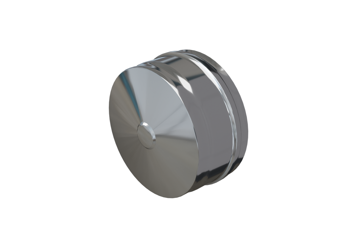 Заглушка внешняя д/трубы Ferrum (430/0,5 мм) D120 (нижняя)