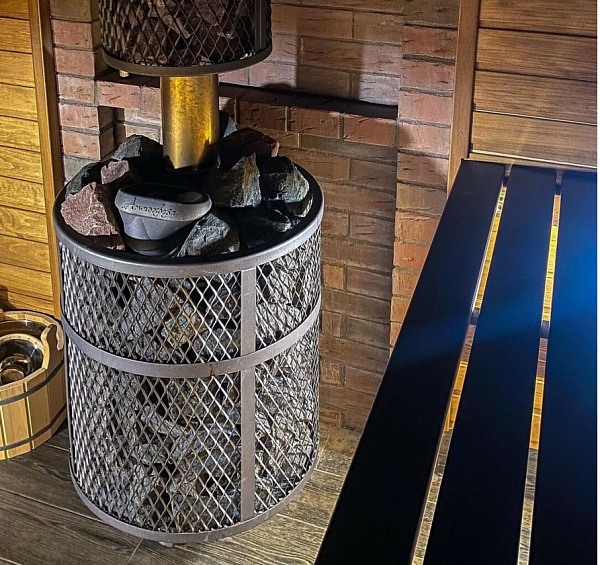 Печь банная «Атмосфера М» сетка нержавейка