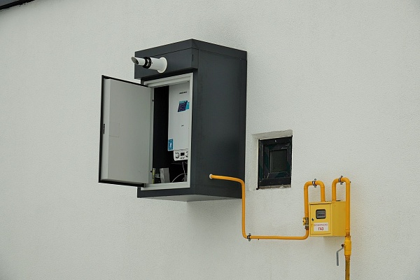 Термоблок газовый уличный ТГУ-НОРД-С 15 на базе одноконтурного котла Mizudo M15TH, ZONT, без счетчик