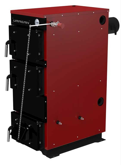 Котел твердотопливный URAGAN 10 кВт