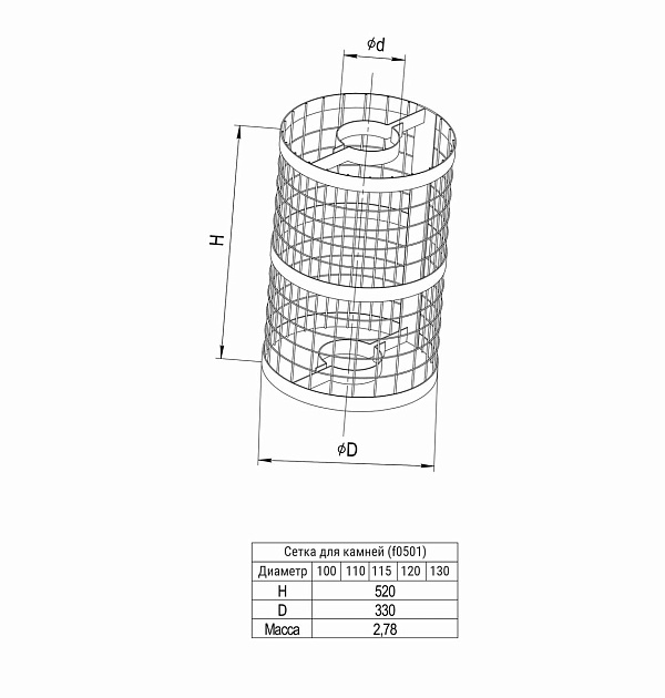 Сетка для камней Ferrum