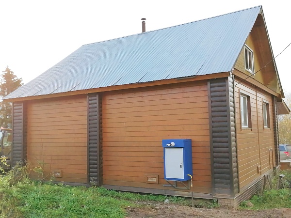 Термоблок газовый уличный ТГУ-НОРД-С 24 на базе двухконтурного котла Mizudo M24T,ZONT, без счетчика 