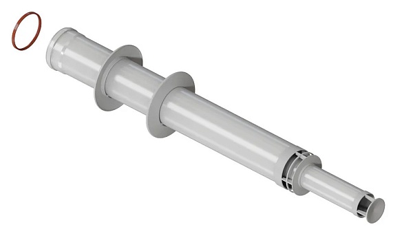 Труба коаксиальная 60/100 L250 антиоблед. нак.