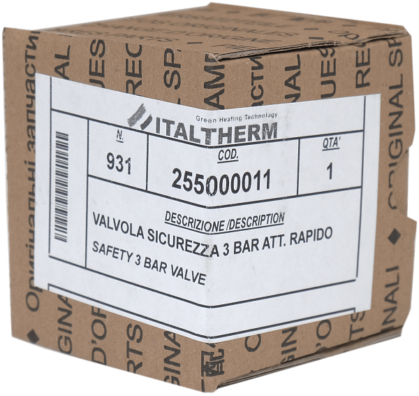 255000011 Клапан предохранительный 3 бар CITY CLASS; TOP