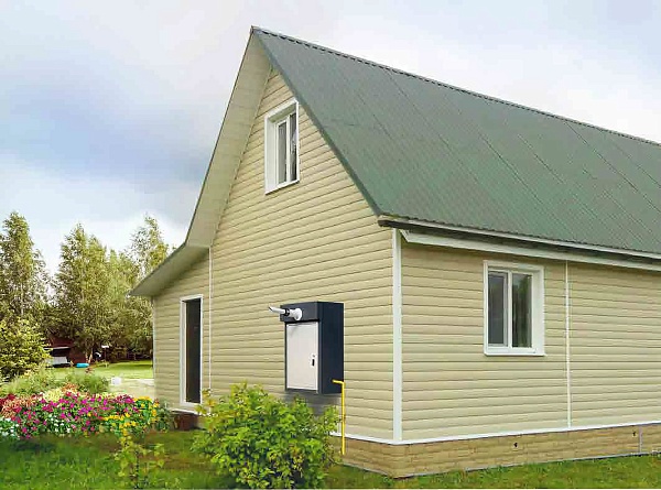 Термоблок газовый уличный ТГУ-НОРД-С 30 на базе двухконтурного котла Mizudo M30TH,ZONT, без счетчика