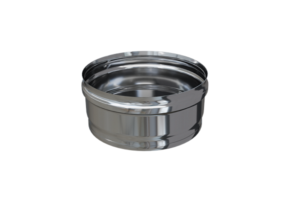 Заглушка внешняя д/трубы Ferrum (430/0,5 мм) D202 (нижняя)