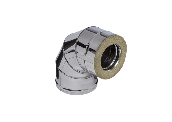 Сэндвич-колено 90 гр. Ferrum (430/0,8 мм +нерж.) D120x200