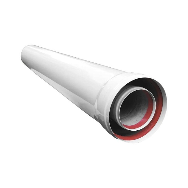 Удлинитель дымохода коакс. 80/125 L=250 мм