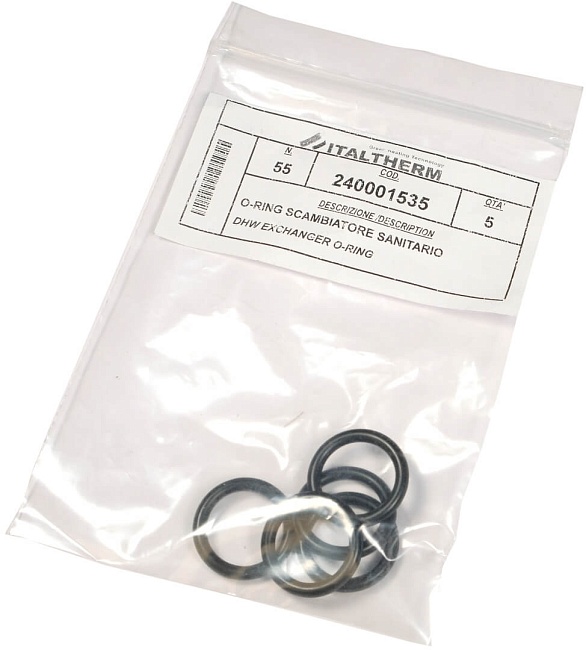 240001535 Уплотнительное кольцо теплообменника ГВС CITY CLASS C,F,FR,K,KR/ CITY TOP K/ TIME F,K